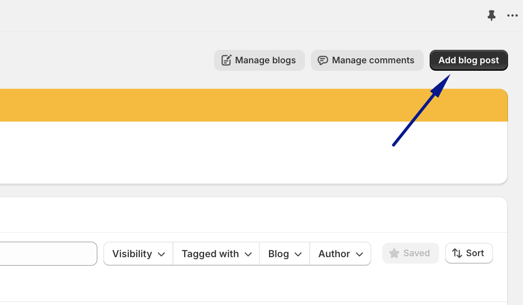 Add a Blog on Shopify